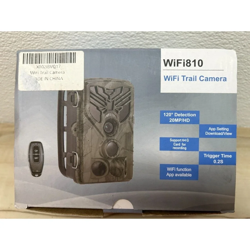 Outdoor Splash Proof Hunting Trail Camera Wi Fi 810 Triggering 0.2 Second 1080p